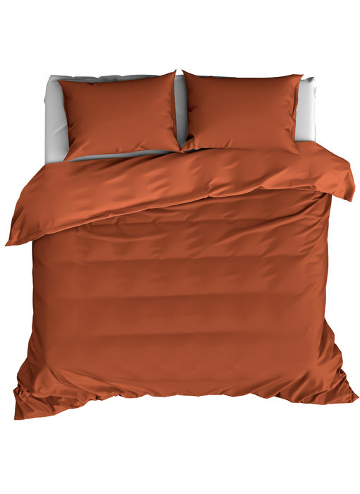 De Witte Lietaer Housse de couette Satin de Coton Olivia Caramel 260 x 240 cm