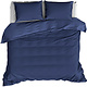 Duvet cover Cotton Satin Olivia Blue Indigo 260 x 240 cm