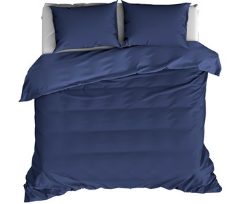 De Witte Lietaer Bettbezug Baumwollsatin Olivia Blue Indigo 200 x 200/220 cm