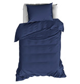 De Witte Lietaer Housse de couette Coton Satin Olivia - Simple - 140 x 200/220 cm - Bleu