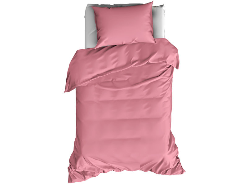 De Witte Lietaer Duvet cover Cotton Satin Olivia - Single - 140 x 200/220 cm - Pink