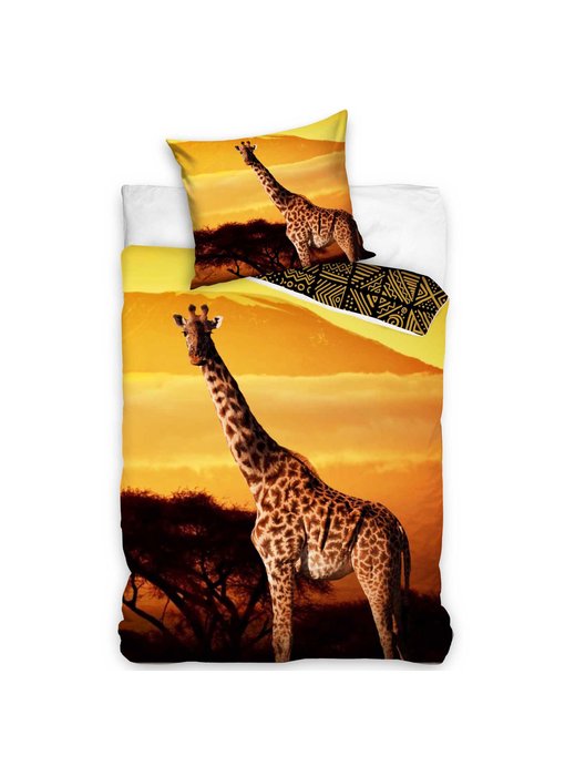 Animal Pictures Bettbezug Giraffe 140 x 200 / 60 x 70 Baumwolle