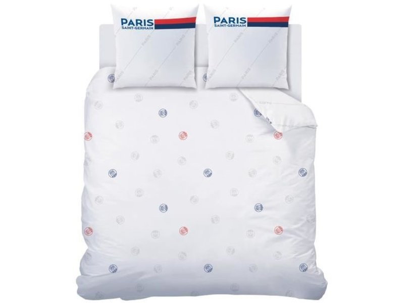 Paris Saint Germain Bettbezug Retro White - Lits Jumeax - 240 x 220 cm - Baumwolle