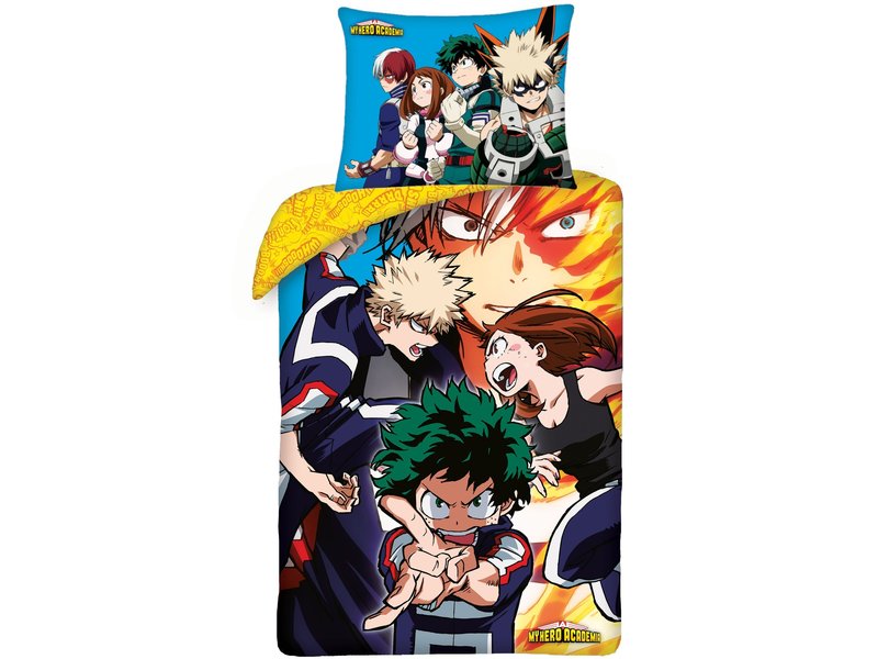 My Hero Academia Dekbedovertrek Team - Eenpersoons - 140 x 200 cm - Katoen