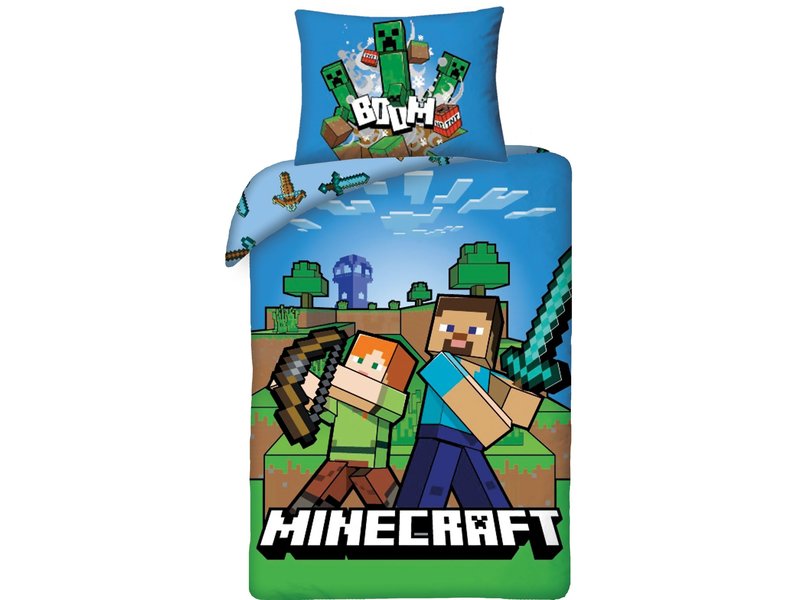 Minecraft Duvet cover Boom - Single - 140 x 200 cm - Cotton
