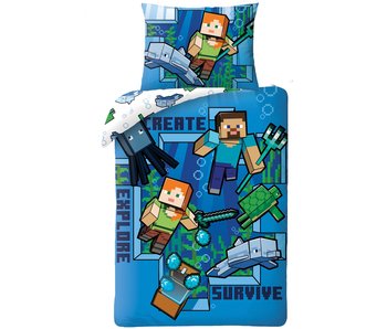 Minecraft Bettbezug Create 140 x 200 cm Baumwolle