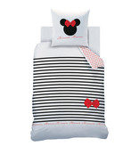 Disney Minnie Mouse Dekbedovertrek Stripes - Eenpersoons - 140  x 200 cm - Katoen