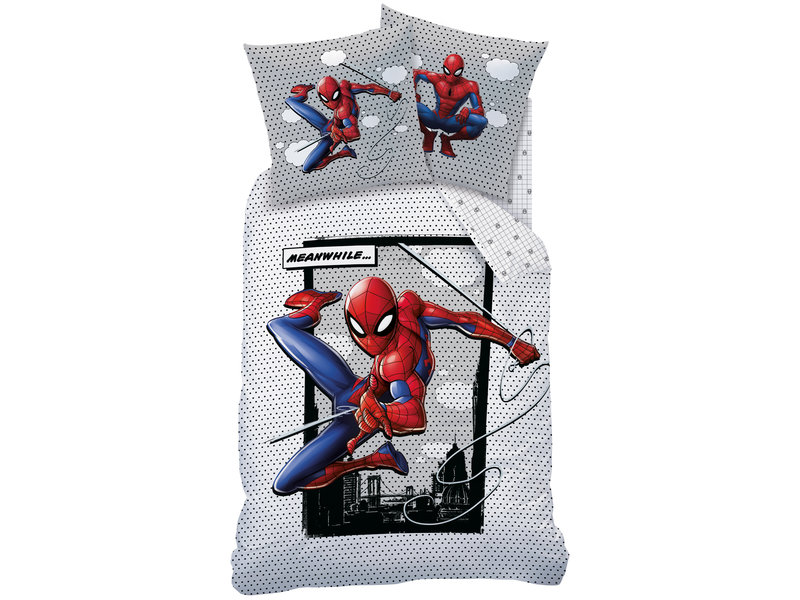 SpiderMan Dekbedovertrek Hero - Eenpersoons - 140  x 200 cm - Katoen