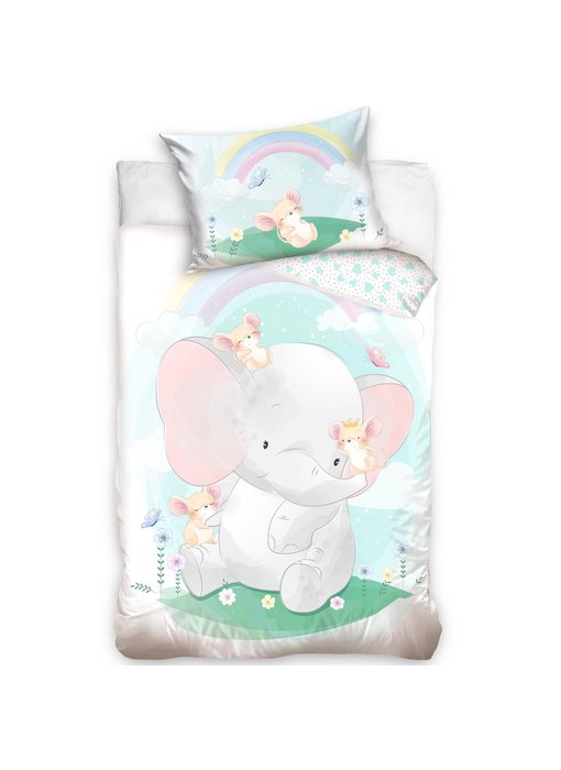 Animal Pictures BABY duvet cover Elephant 100 x 135 cm Cotton