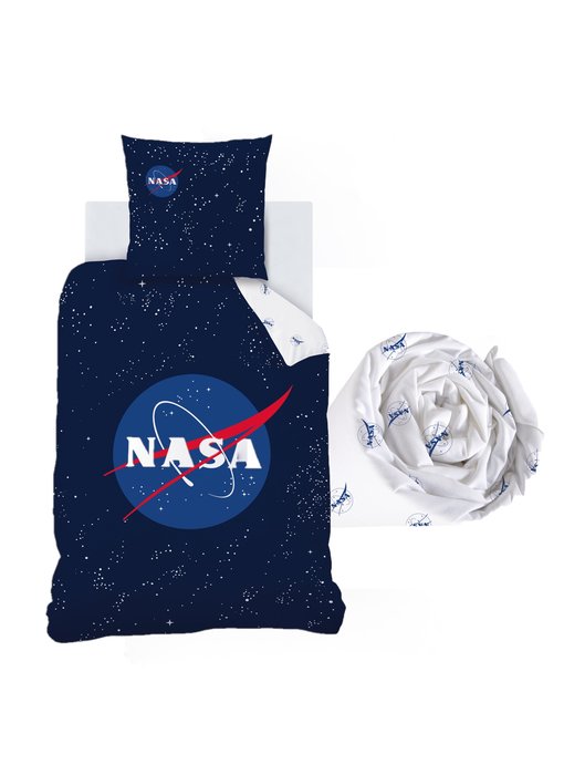 NASA Ensemble Housse de Couette + Drap-Housse stars