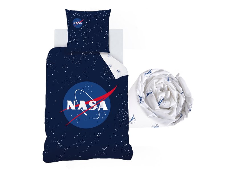 NASA Duvet cover + Fitted sheet Stars - Single - 140 x 200 + 90 x 200 - Cotton