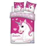 Unicorn Dekbedovertrek Dream - Eenpersoons - 140 x 200 cm - Polyester