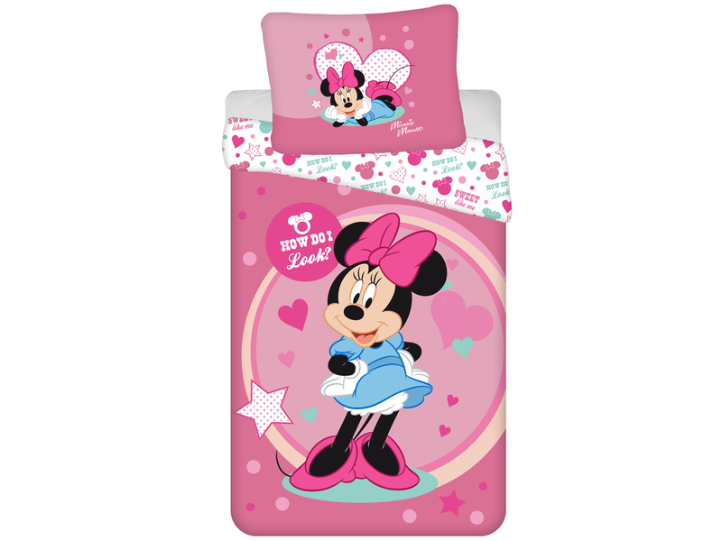 Disney Minnie Mouse Dekbedovertrek Looks - Eenpersoons - 140 x 200 cm - Polyester