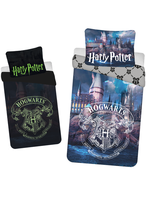 Harry Potter Dekbedovertrek Glow in the Dark 140 x 200 cm 70 x 90 cm Katoen