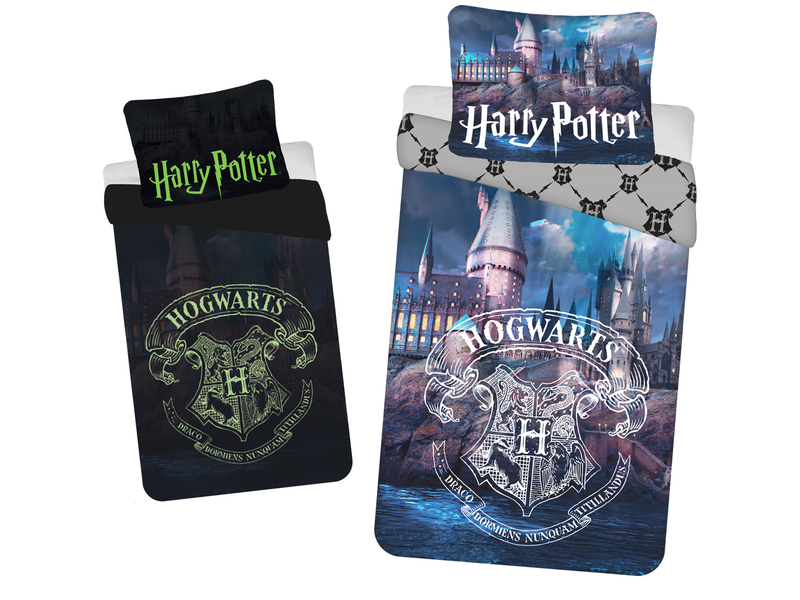 Harry Potter Bettbezug Glow in the Dark - Single - 140 x 200 cm - Baumwolle