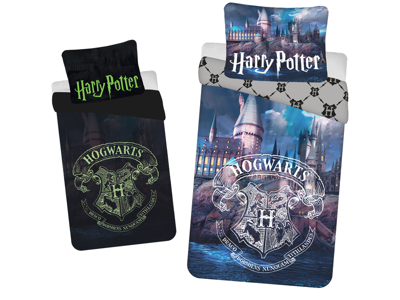 Harry Potter Dekbedovertrek Glow in the Dark - Eenpersoons - 140 x 200 cm - Katoen