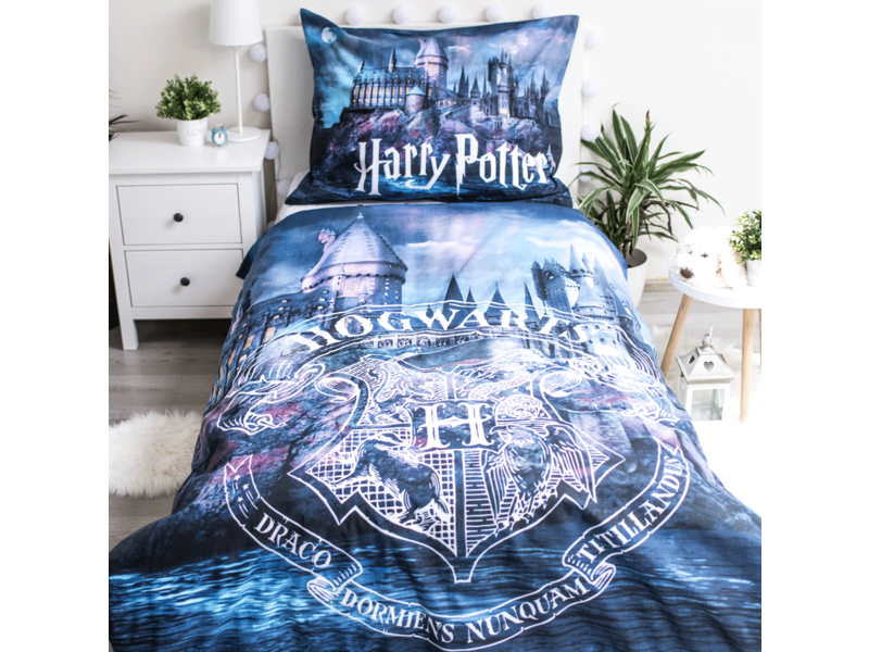 Harry Potter Bettbezug Glow in the Dark - Single - 140 x 200 cm - Baumwolle