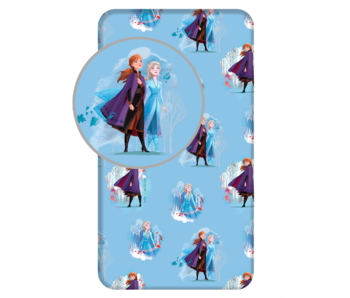 Disney Frozen Drap housse Anna Elsa 90 x 200 cm Coton