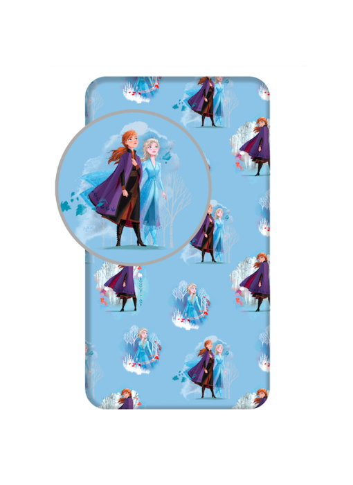 Disney Frozen Drap housse Anna Elsa 90 x 200 cm Coton