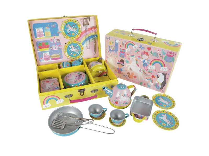 Floss & Rock Kitchen Tableware Rainbow Fairy - 12 pieces with music - multi