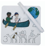 Floss & Rock One World - Aquarellkarten - 19 x 18 cm - Multi
