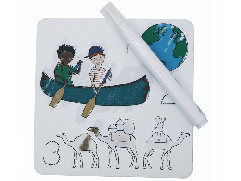 Floss & Rock One World - Aquarellkarten - 19 x 18 cm - Multi
