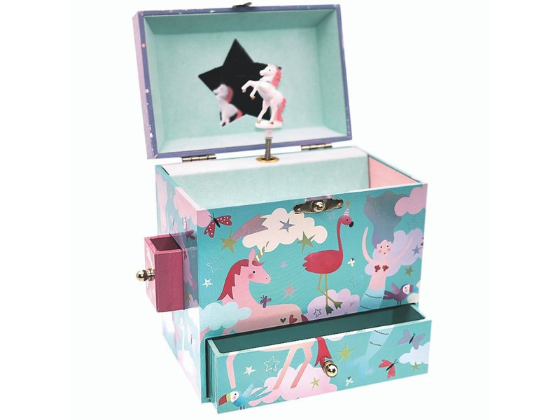 Floss & Rock Unicorn - Music/Jewelry box - 15 x 15 x 10 cm - Multi