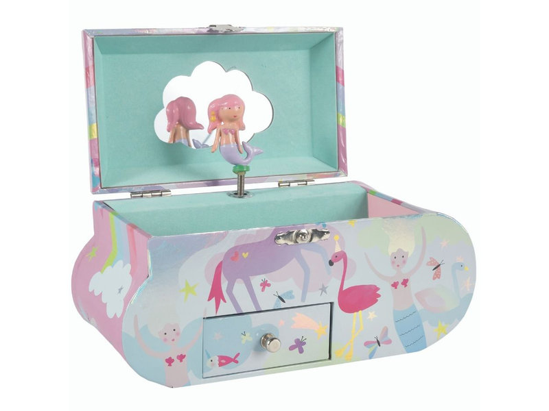 Floss & Rock Mermaid - Music/Jewelry box - 13 x 21.5 x 9.5cm - Multi