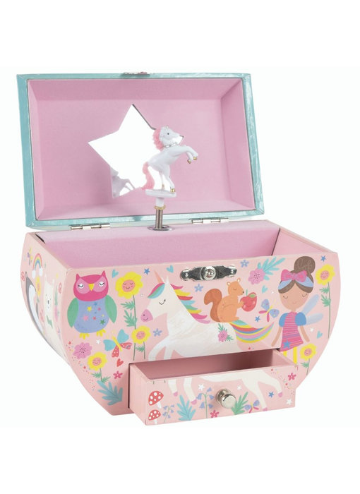 Floss & Rock Rainbow Fairy Music/Jewelry box 14 x 16.5 x 9 cm