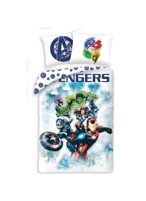 Marvel Avengers Bettbezug Team 140 x 200 cm + 70 x 90 cm Baumwolle