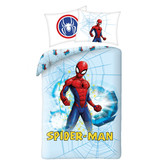 SpiderMan Dekbedovertrek Web - Eenpersoons - 140 x 200 cm - Katoen