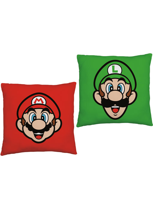 Super Mario Kissen Mario Luigi 40 x 40 cm