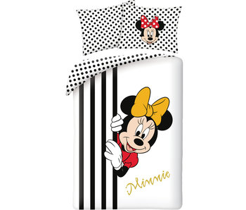 Disney Minnie Mouse Bettbezug Peekaboo 140 x 200 cm + 70 x 90 cm Baumwolle