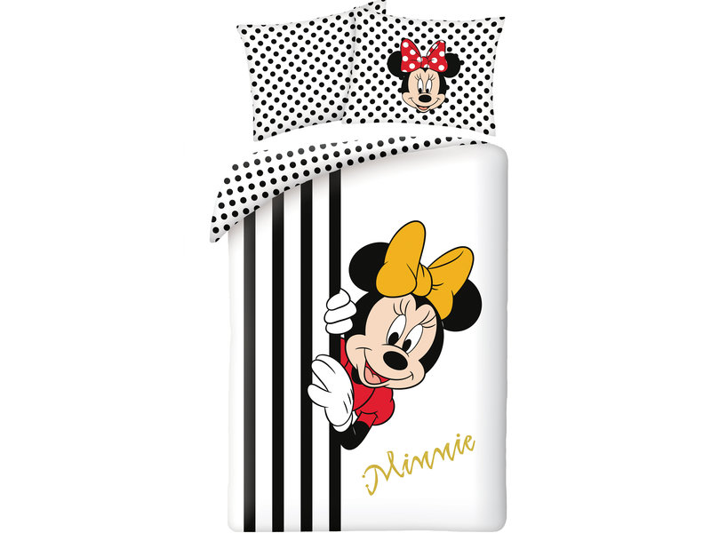 Disney Minnie Mouse Bettbezug Peekaboo - Single - 140 x 200 cm - Baumwolle