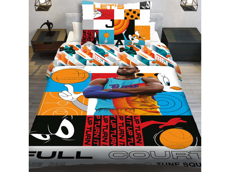 Space Jam Housse de couette Full Court - Simple - 140 x 200 cm - Coton