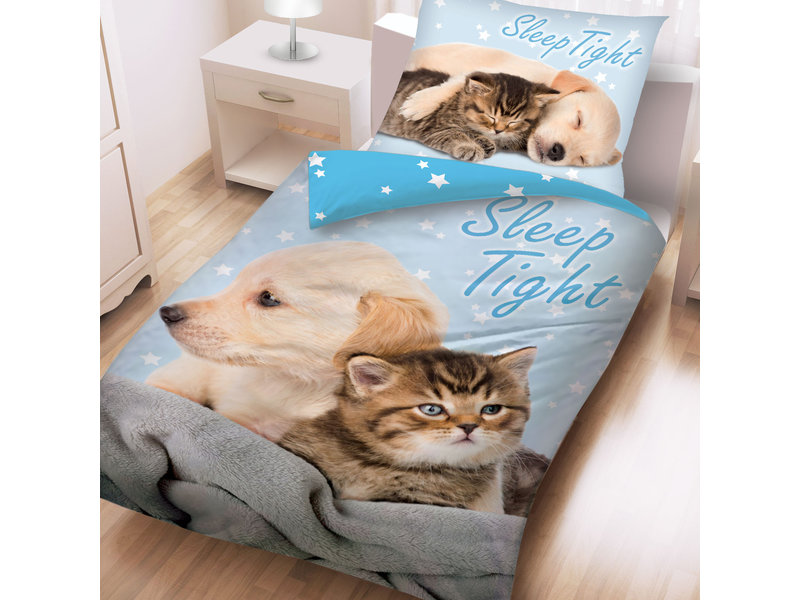 Animal Pictures Bettbezug Sleep Tight - Einzelbett - 140 x 200 cm - Baumwolle