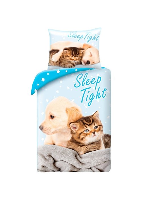 Animal Pictures Bettbezug Sleep Tight 140 x 200 + 70 x90 cm Baumwolle