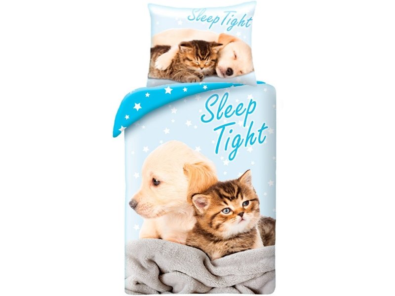 Animal Pictures Duvet cover Sleep Tight - Single - 140 x 200 cm - Cotton