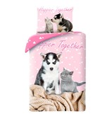 Animal Pictures Housse de couette Happier Together - Simple - 140 x 200 cm - Coton