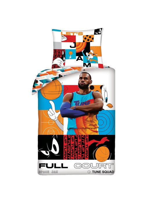 Space Jam Housse de couette Full Court 140 x 200 + 70 x90 cm Coton