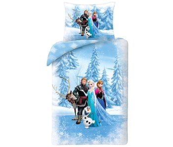 Disney Frozen Bettbezug Winterland 140 x 200 + 70 x 90 cm Baumwolle