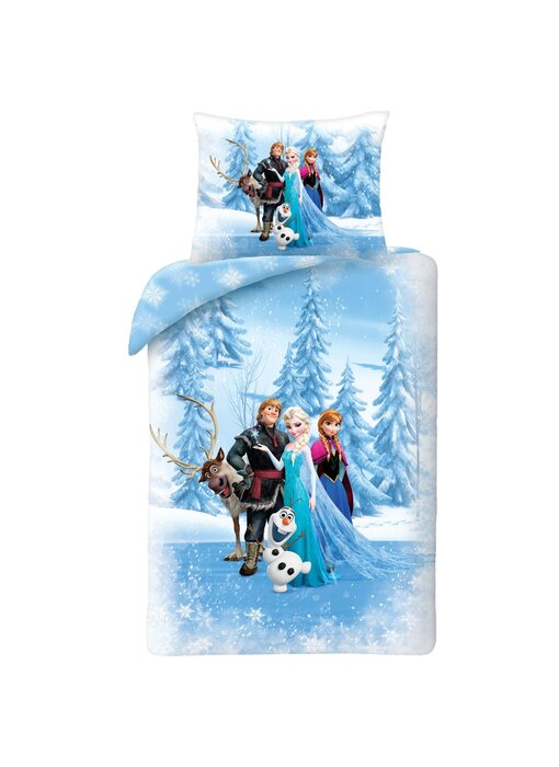 Disney Frozen Dekbedovertrek Winterland 140 x 200 + 70 x90 cm Katoen