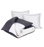 De Witte Lietaer Bettbezug Elegance Off White Ebony - Doppel - 200 x 200/220 cm - Baumwollsatin