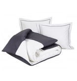 De Witte Lietaer Duvet cover Elegance Off White Ebony - Hotel size - 260 x 240 cm - Cotton Satin