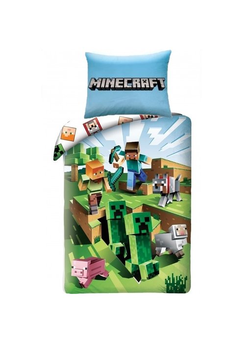 Minecraft Dekbedovertrek Outside 140x200 cm