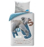 Animal Planet Bettbezug Koala - Single - 140 x 200 cm - Baumwolle