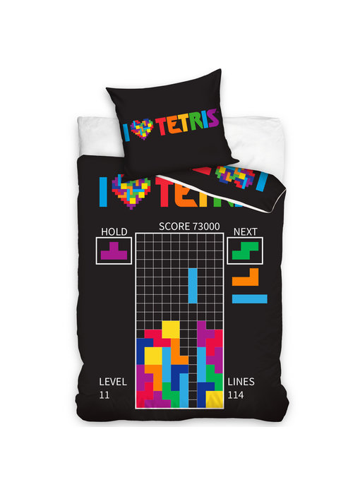 Tetris Bettbezug 140 x 200 cm 70 x 90 cm Baumwolle