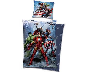 Marvel Avengers Housse de couette Hero 140 x 200 cm 65 x 65 cm Coton