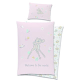 Disney Bambi Housse de couette BABY, Welcome - 100 x 135 cm - Coton