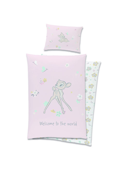 Disney Bambi BABY Bettbezug Welcome 100 x 135 cm Baumwolle